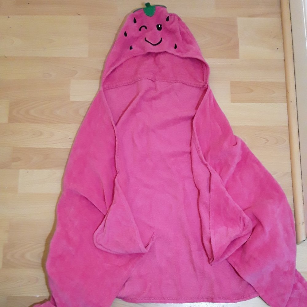 Strawberry girls towel pool cover up bath beach
